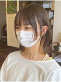 ミルテイ☆レイヤー切りっぱなしボブ×インナーカラー