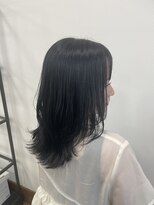 デコル(DecoL.) ロングウルフ×ブルーブラック［DecoL.大原］