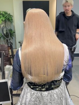 ロイス 神宮前(ROIS) ミルクティーベージュ/ダブルカラー/ケアブリーチ/ハイトーン