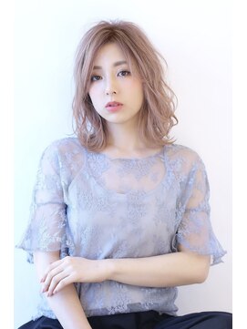 オーロ 西大寺店(ORO) ミディアムハイトーンスタイル