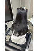 レイヤーぱっつん前髪ステップボーンカットシルキー船橋/韓国