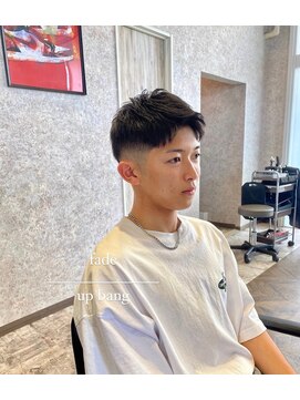 ステレオ ヘアデザイン 安城店(STEREO HAIR DESIGN) アップバング×フェード(11月)