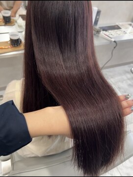 キング(K!ng) 縮毛矯正髪質改善ハイライトレイヤーカット楠葉美容室エクステ