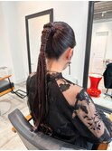 salon de yu/ 松原加奈#kana_arrange 結婚式　卒業式
