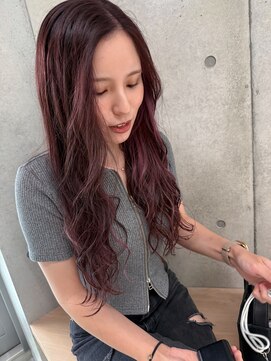 エウペ 渋谷(WEUPE) 斜めバング/グレージュカラー/デザインカラー/シルキーベージュ