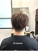 かきあげ、パーマ