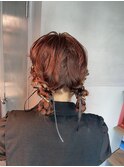 【ツインポニーテール】結婚式/卒業式/銀座/ヘアセット/アレンジ