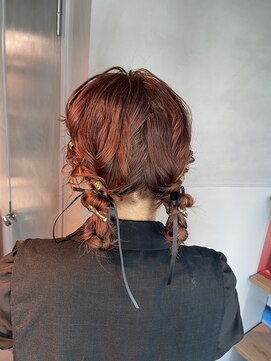 シャルムバイケンジ(Charm.by KENJE) 【ツインポニーテール】結婚式/卒業式/銀座/ヘアセット/アレンジ