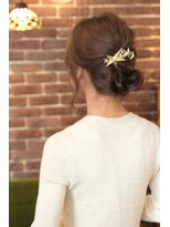 アズグロウヘアー(AS GROW HAIR)&nbsp;清楚なお出かけシニヨン/【東区/帯山/長嶺/髪質改善/縮毛矯正】