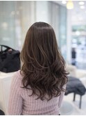 ブリーチ無しグレージュレイヤーカット髪質改善