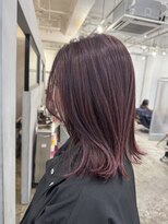 ヘアーワークスヴィクサス 諫早店(HAIR WORKS VIXUS)&nbsp;ピンクハイライトカラー