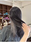 インナーカラー　　シルバー