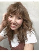 ガルボ ヘアー(garbo hair) #ブリーチなし #ふんわり #ガーリー #パーマ