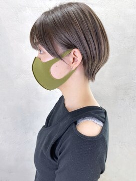 アイティーバイアルバム 八王子店(IT by ALBUM) ショートボブ_ミニウルフテラコッタくすみブルー_ba330121