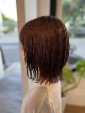 ヘアーメイク マーズ 売布店(Hair Make Mars) ラベンダーベージュ×切りっぱなしボブ