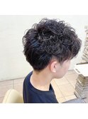 無雑作パーマ