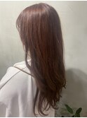 【札幌円山 ダブルカラー/ピンクブラウン/ロングヘア】