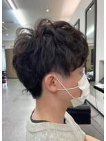 アテナナンバーナイン(ATENA No°9)&nbsp;朝のスタイリング楽々決まる！メンズパーマ×カット！