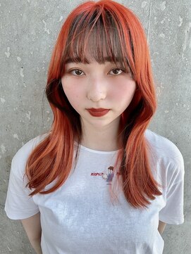 ヘアークルーズピース (hair cruise Piece) ☆オレンジカラー×ローライトMIX☆
