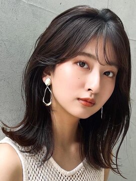 ルル 表参道(lulu.) メルティカラー ネビージュ チェリーブラウン ミニウルフ