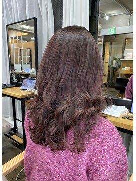 ヘアアンドメイク スタジオ ミムロ(HAIR&MAKE STUDIO MIMURO) レイヤーカット・ピンクグレージュ