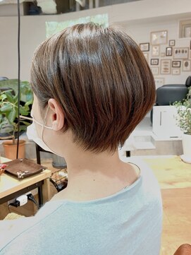 ノル(Knoll) 透明感ボブ/ココアベージュ/タッセルカラー/ミニボブ[日比谷