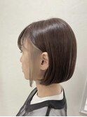 【岡町/インナーカラー】ボブ/ホワイトベージュ