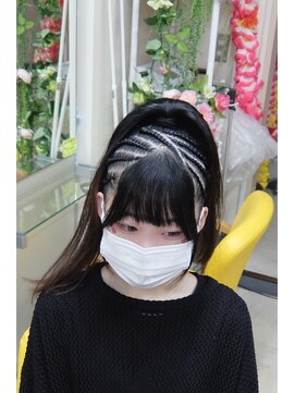 エクステ専門店ミキ 横浜店(MIKI) キッズ学生★ハーフコーンロウ★ダンスヘアスタイル大人気☆