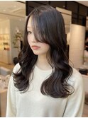 韓国艶カラーレイヤーカット顔まわりカットトリートメント