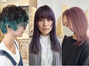 アクセヘアー 町田(acce hair)の写真/【3周年♪】インナーカラーやハイライト等お洒落なトレンドカラーをご提供!こなれ感のあるスタイルが叶う◇
