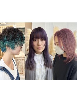 【3周年♪】インナーカラーやハイライト等お洒落なトレンドカラーをご提供!こなれ感のあるスタイルが叶う◇