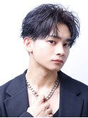 フェザーショート刈り上げセンターパート/フェザーパーマ