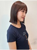 イメチェン外ハネボブ美髪ワイドバング/ショートボブ髪質改善