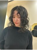 【天神今泉】ミディアム無造作パーマ