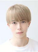 ワックスなしナチュラルシースルーセンターパートフェザーパーマ