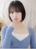 ダークアッシュ小顔切りっぱなしミニボブa北浦和20代30代40代