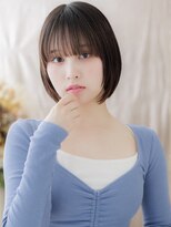 カバーヘア ブリス 北浦和(COVER HAIR bliss) ダークアッシュ小顔切りっぱなしミニボブa北浦和20代30代40代