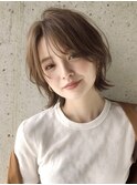 rileyナチュラルワンカールウルフショート