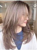 韓国風ミルクティーグレージュカラーベージュブラウン