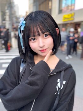 小顔カット＋ケアカラー＋トリートメント