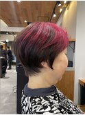 5～60代 デザインカラーで遊ぶミセスショート【SPICEAVEDA岡部】