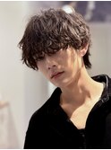 無造作ウェーブマッシュ × ニュアンスパーマ