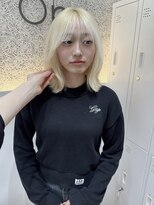 オプス 大名店(Ops)&nbsp;☆思わず振り返る！ホワイトブロンド×外ハネボブ