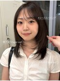 結べるレイヤー/ミディアムレイヤー/ハッシュカット