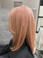 美容室 プークワ 中川春田駅前店&nbsp;ブリーチして薄めのピンクにしました♪