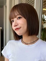 キアラ(Kchiara)&nbsp;夏おススメベージュカラーボブスタイルkchiara佐藤可菜