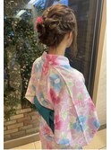 浴衣アレンジ／アレンジヘア／和光市朝霞市