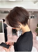 襟足すっきり大人ショートボブ/骨格補正/小顔