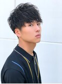 くせ毛風パーマソフトツーブロックイメチェンフェザーマッシュ☆