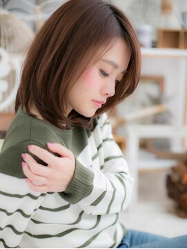 モッズヘア 越谷(mod's hair) ■大人可愛いワンカールひし形セミディ7-6★越谷20代30代40代